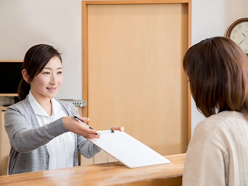 ご予約・受付・問診票の記入
